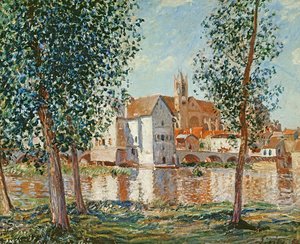 モレの信仰、9月の朝 作： Alfred Sisley